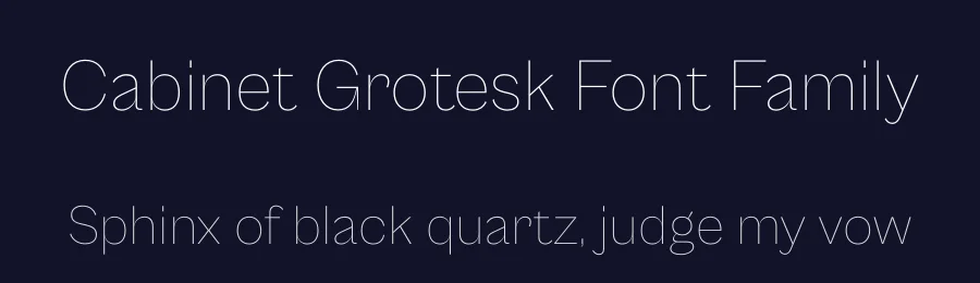 Cabinet Grotesk Font Family by Indian Type Foundry — Sans Serif Font — thumbnail 2