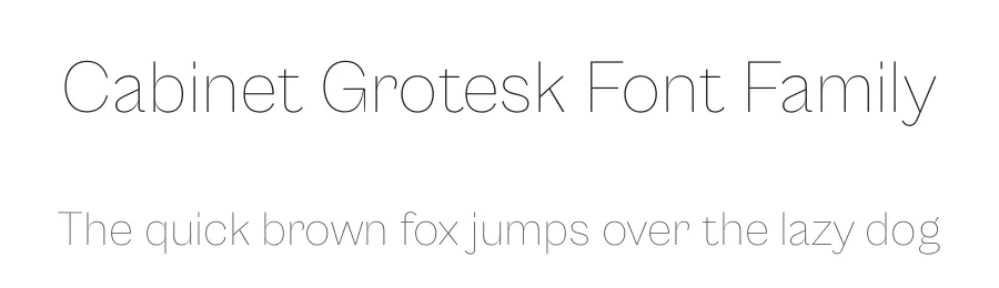 Cabinet Grotesk Font Family by Indian Type Foundry β Sans Serif Font