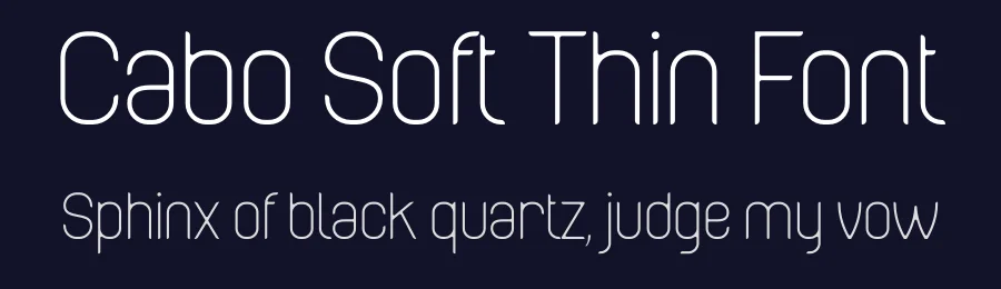 Cabo Soft Thin Font by Design A Lot — Sans Serif Font — thumbnail 2