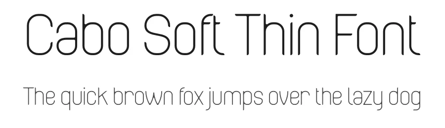 Cabo Soft Thin Font by Design A Lot — Sans Serif Font