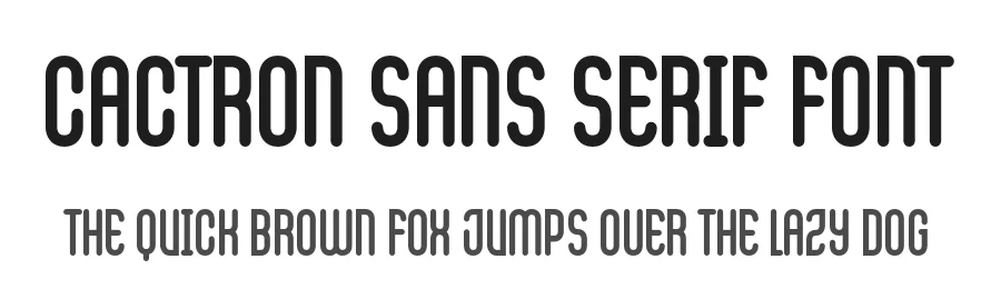 Cactron Sans Serif Font by Na cahua — Sans Serif Font