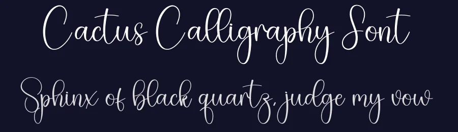 Cactus Calligraphy Font by creativeletter — Script Handwritten Font — thumbnail 2