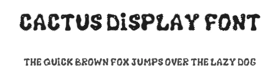 Cactus Display Font by anamalmusyaffaCreative β Display Font