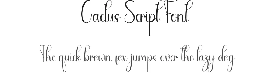 Cactus Script Font by andikastudio — Script Handwritten Font