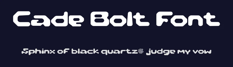 Cade Bolt Font by fontsider — Display Font — thumbnail 2