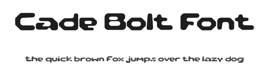 Cade Bolt Font by fontsider — Display Font