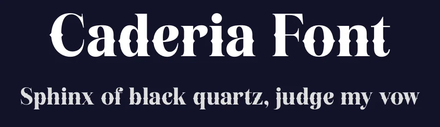 Caderia Font by Rantautype — Serif Font — thumbnail 2