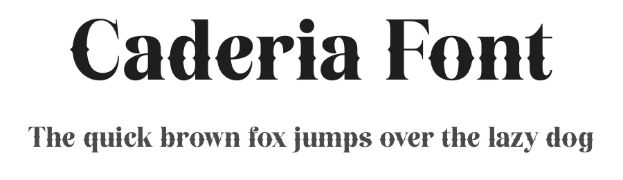 Caderia Font by Rantautype — Serif Font