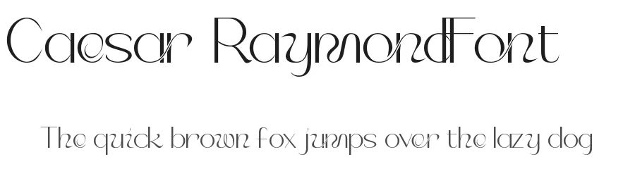 Caesar Raymond Font by nihstudio — Display Font