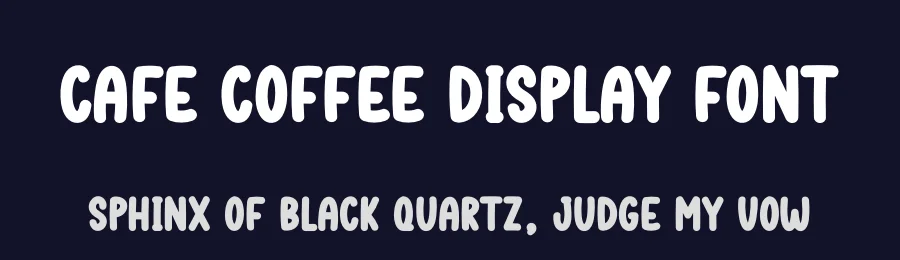 Cafe Coffee Display Font by creativeletter — Display Font — thumbnail 2