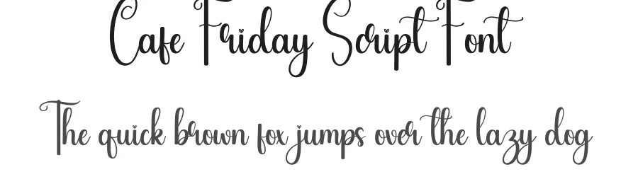 Cafe Friday Script Font by creativeletter — Script Handwritten Font