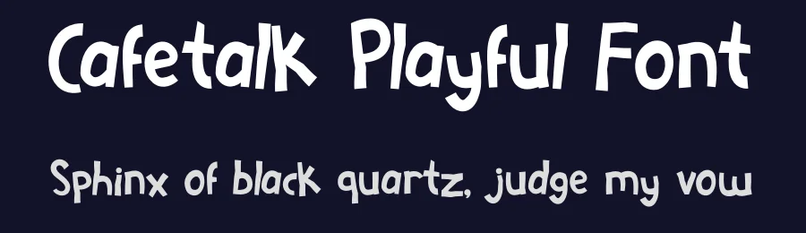 Cafetalk Playful Font by Tokokoo Studio — Display Font — thumbnail 2