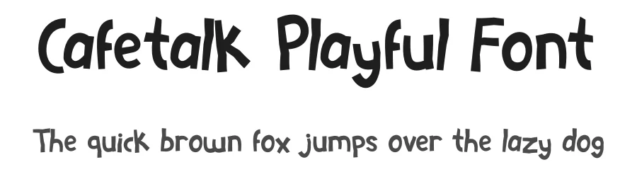 Cafetalk Playful Font by Tokokoo Studio — Display Font