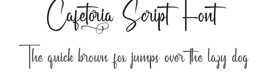 Cafetoria Script Font by RaisProject — Script Handwritten Font