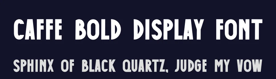 Caffe Bold Display Font by deedeetype — Sans Serif Font — thumbnail 2