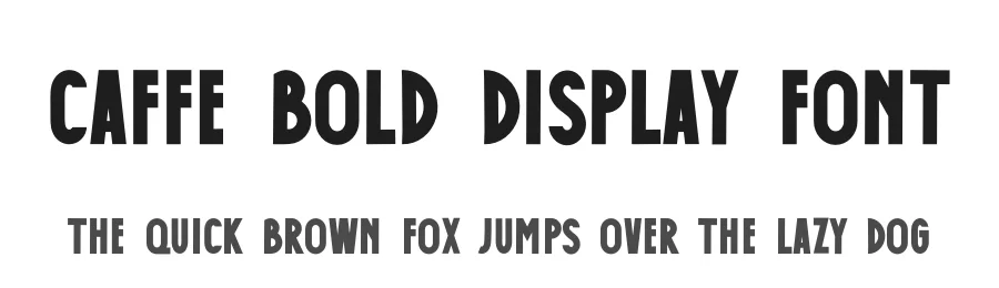 Caffe Bold Display Font by deedeetype — Sans Serif Font