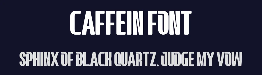 Caffein Font by Almairatype — Display Font — thumbnail 2