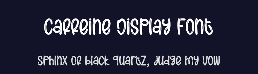 Caffeine Display Font by creativeletter — Display Font — thumbnail 2