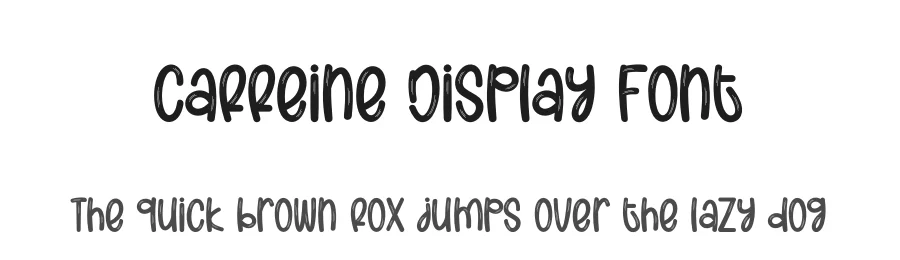 Caffeine Display Font by creativeletter — Display Font