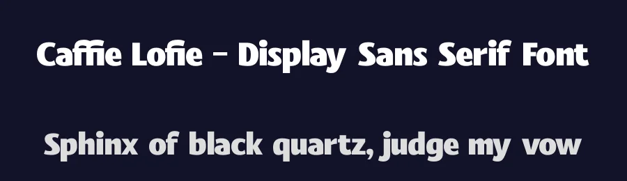 Caffie Lofie – Display Sans Serif Font by timelesstype.co — Display Font — thumbnail 2