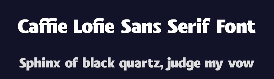 Caffie Lofie Sans Serif Font by timelesstype.co — Sans Serif Font — thumbnail 2