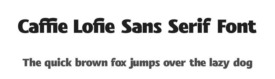 Caffie Lofie Sans Serif Font by timelesstype.co — Sans Serif Font