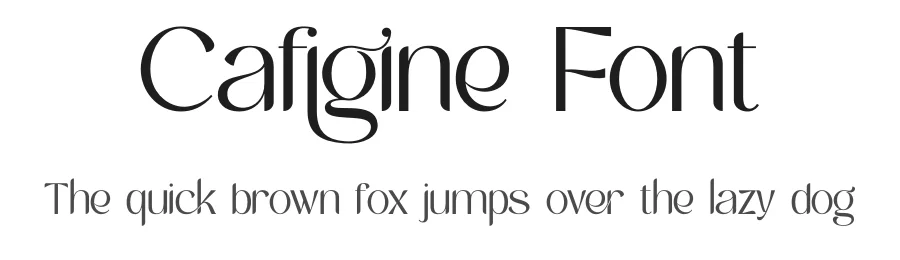 Cafigine Font by Andrimada Creative β Display Font