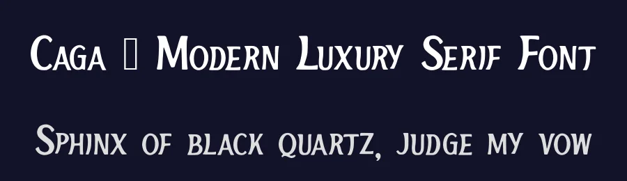 Caga – Modern Luxury Serif Font by AstutiStudio — Display Font — thumbnail 2