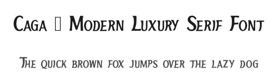 Caga – Modern Luxury Serif Font by AstutiStudio — Display Font