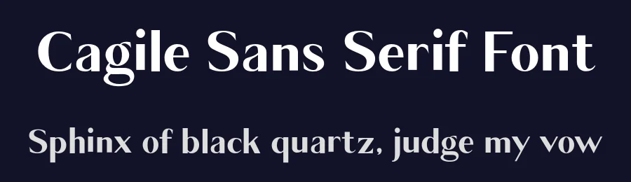 Cagile Sans Serif Font by JavaPep — Sans Serif Font — thumbnail 2