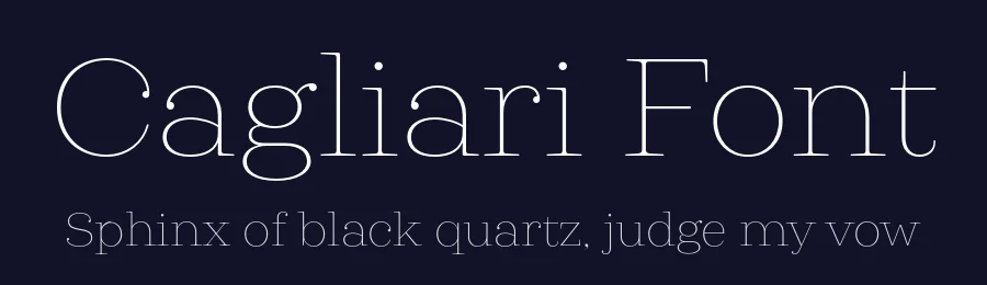 Cagliari Font by Latinotype — Serif Font — thumbnail 2