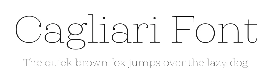 Cagliari Font by Latinotype — Serif Font