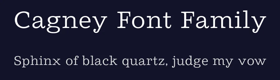 Cagney Font Family by Jonathan Hill — Slab Serif Font — thumbnail 2