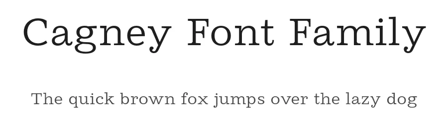 Cagney Font Family by Jonathan Hill — Slab Serif Font
