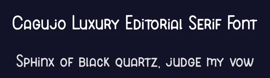 Cagujo Luxury Editorial Serif Font by AstutiStudio — Serif Font — thumbnail 2