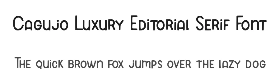 Cagujo Luxury Editorial Serif Font by AstutiStudio — Serif Font