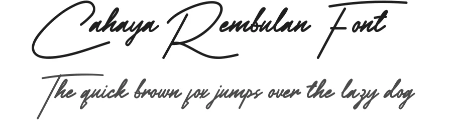 Cahaya Rembulan Font by nihstudio — Script Handwritten Font