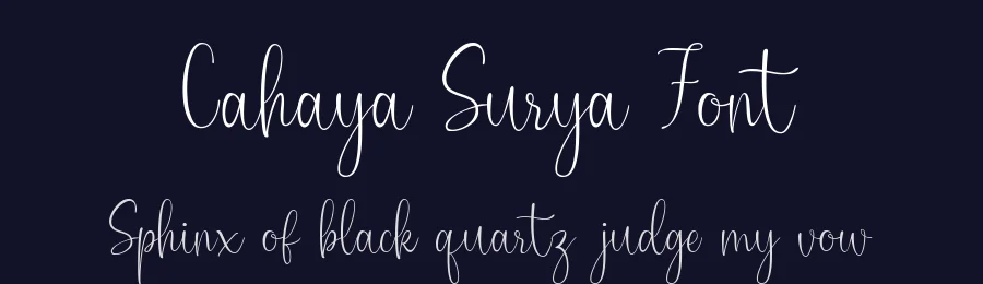 Cahaya Surya Font by Icreatype — Script Handwritten Font — thumbnail 2