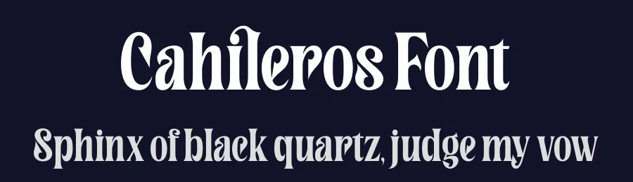 Cahileros Font by timelesstype.co — Serif Font — thumbnail 2