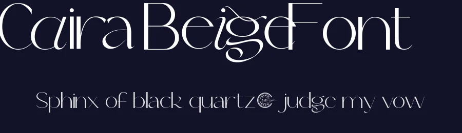Caira Beige Font by RaisProject — Display Font — thumbnail 2