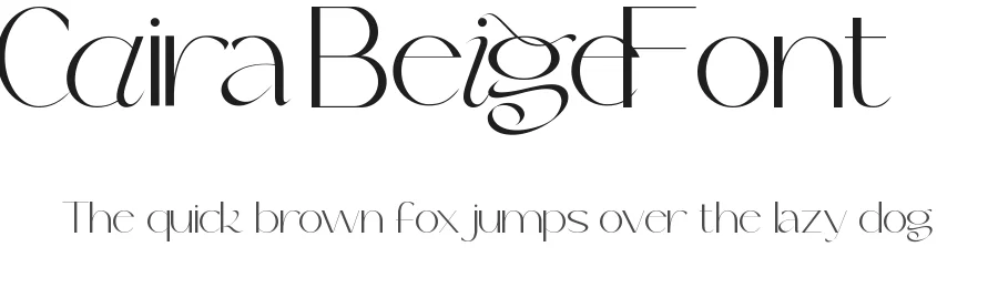 Caira Beige Font by RaisProject — Display Font
