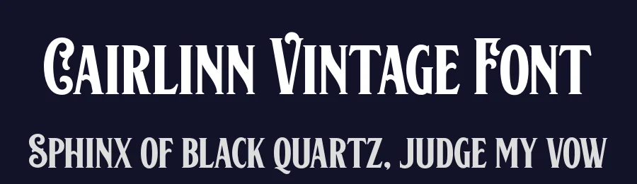 Cairlinn Vintage Font by Twicolabs Fontdation — Display Font — thumbnail 2