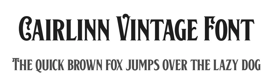 Cairlinn Vintage Font by Twicolabs Fontdation — Display Font
