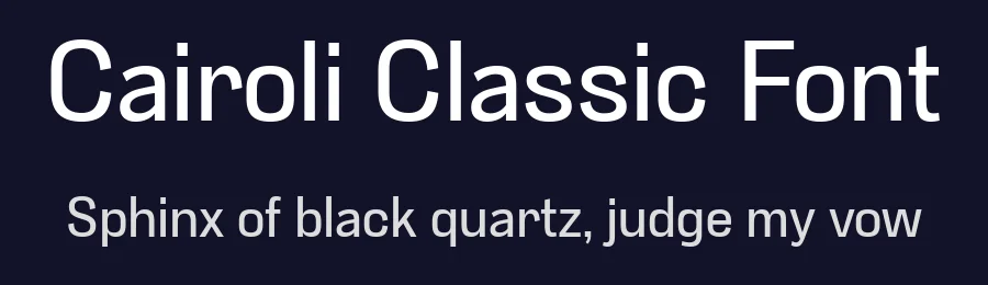 Cairoli Classic Font by Italiantype — Sans Serif Font — thumbnail 2