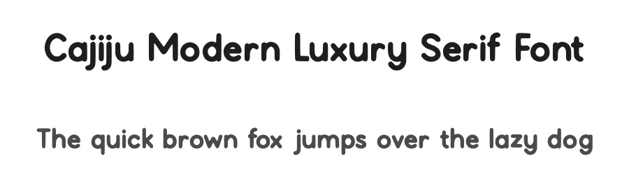 Cajiju Modern Luxury Serif Font by AstutiStudio — Serif Font