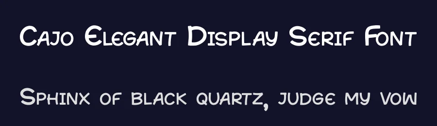 Cajo Elegant Display Serif Font by AstutiStudio — Display Font — thumbnail 2