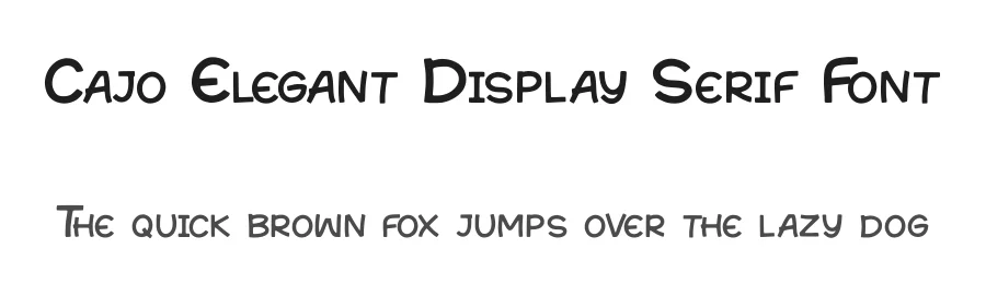 Cajo Elegant Display Serif Font by AstutiStudio — Display Font