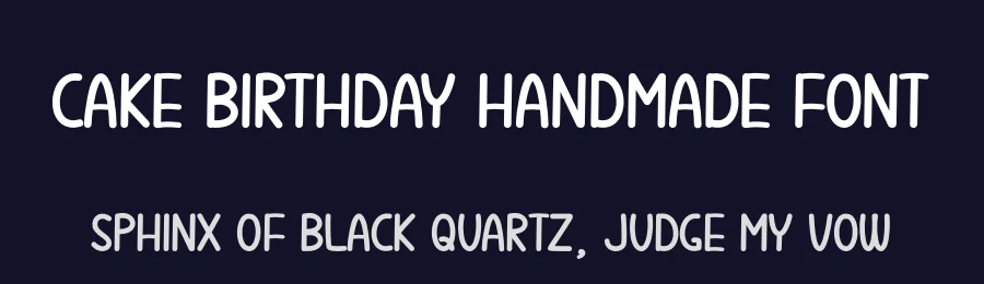Cake Birthday Handmade Font by andikastudio — Display Font — thumbnail 2