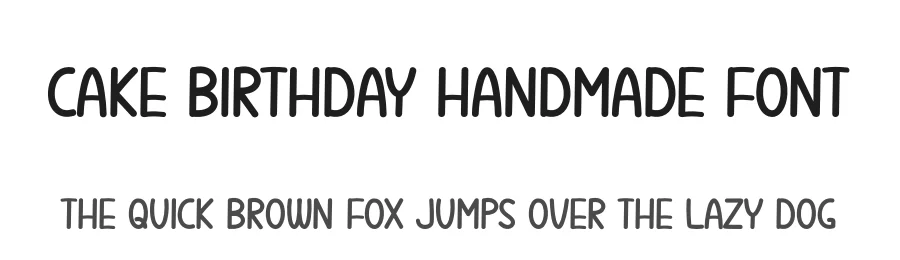 Cake Birthday Handmade Font by andikastudio — Display Font