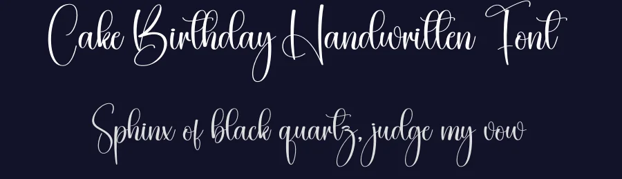 Cake Birthday Handwritten Font by creativeletter — Script Handwritten Font — thumbnail 2